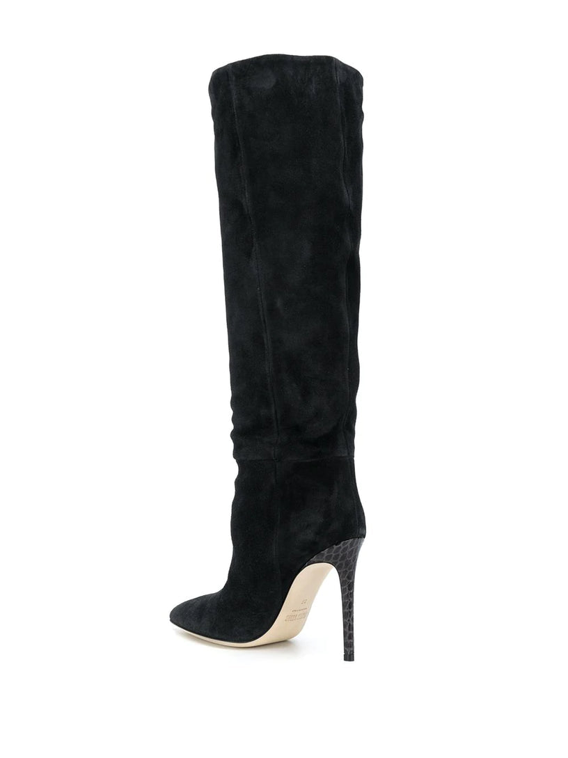 Bottes Stiletto 105 en daim - Black