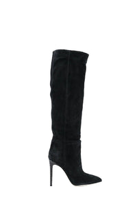 Bottes Stiletto 105 en daim - Black