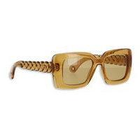 Lunettes de soleil torsade en acetate - Gris foncé