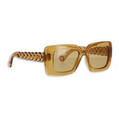 Lunettes de soleil torsade en acetate - Gris foncé