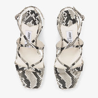 Sandales Ayla avec imprimé serpent 85 en jute - Roccia
