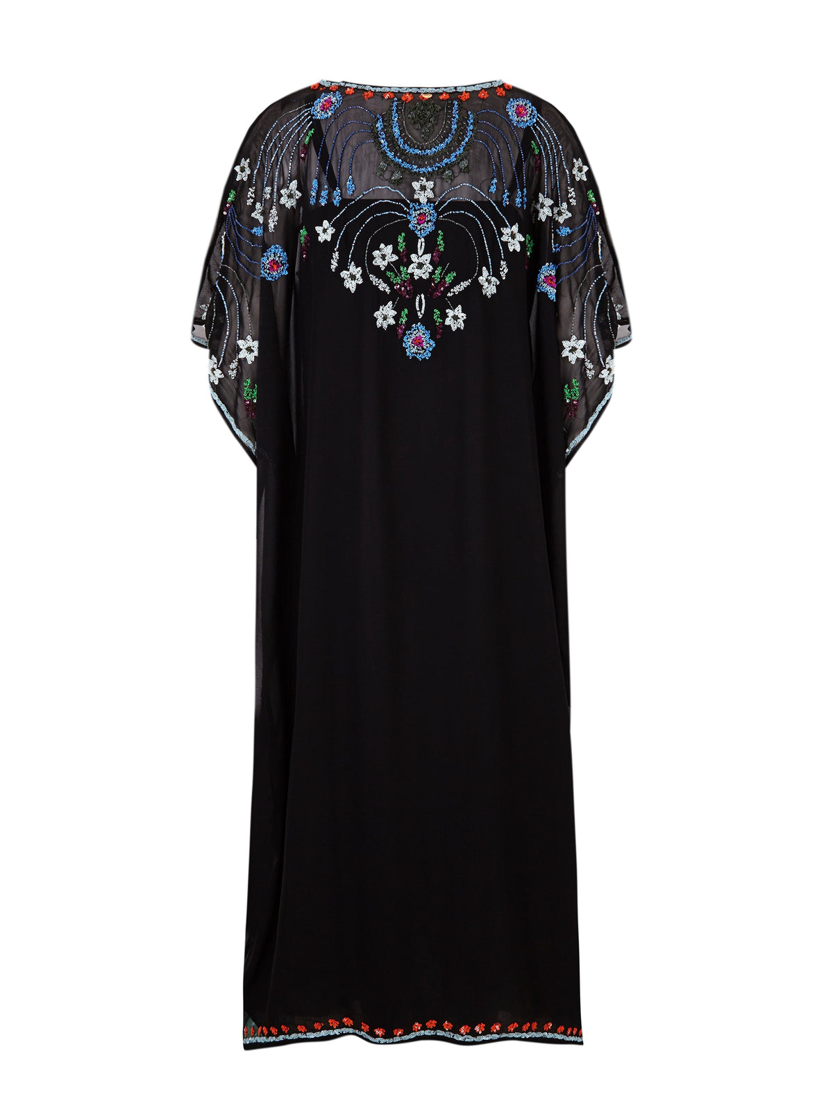 Kaftan brodé de perles Ayleen - Black