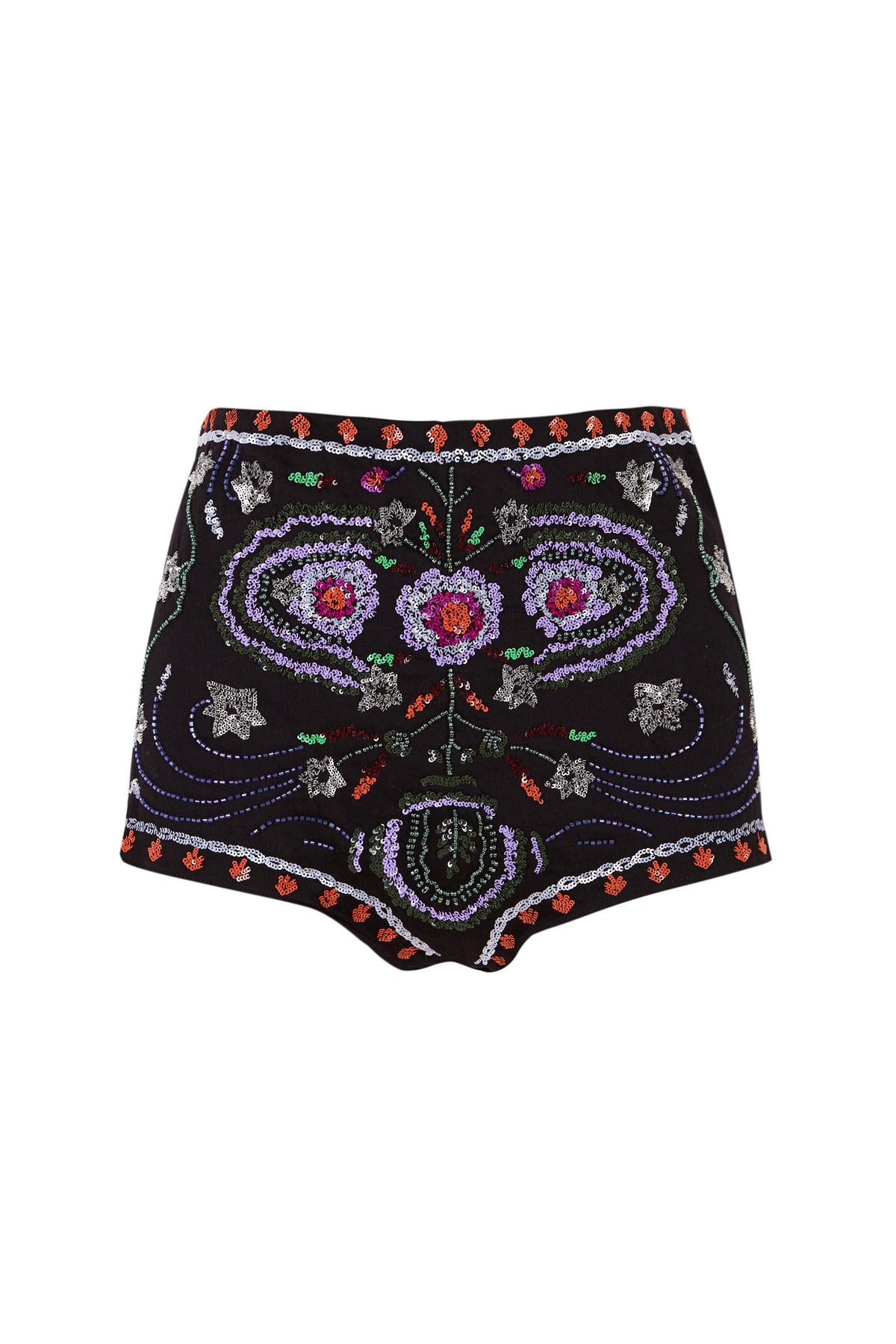 Short brodé de perles Ayleen - Black