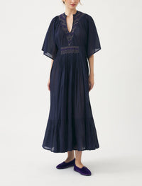 NAVY AYO LONG DRES
