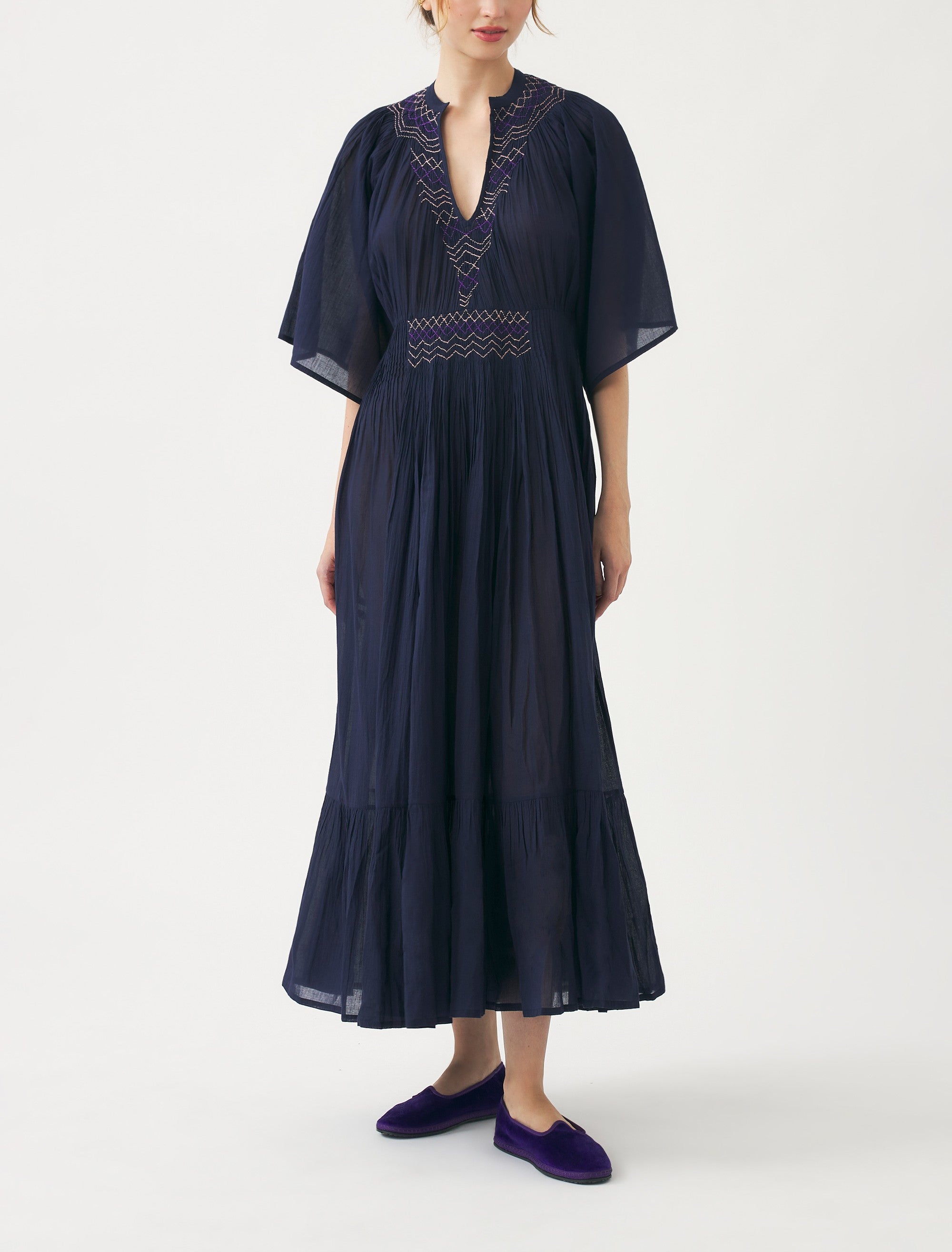 NAVY AYO LONG DRES