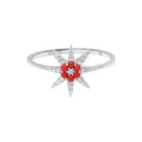 BAGUE CONSTELLATION OR BLANC