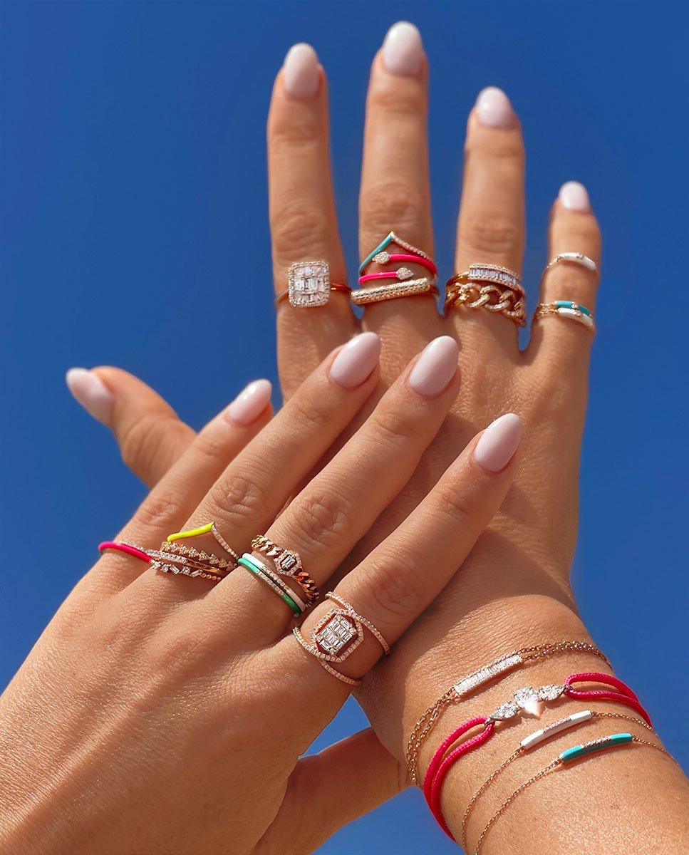 BAGUE  OR BLANC