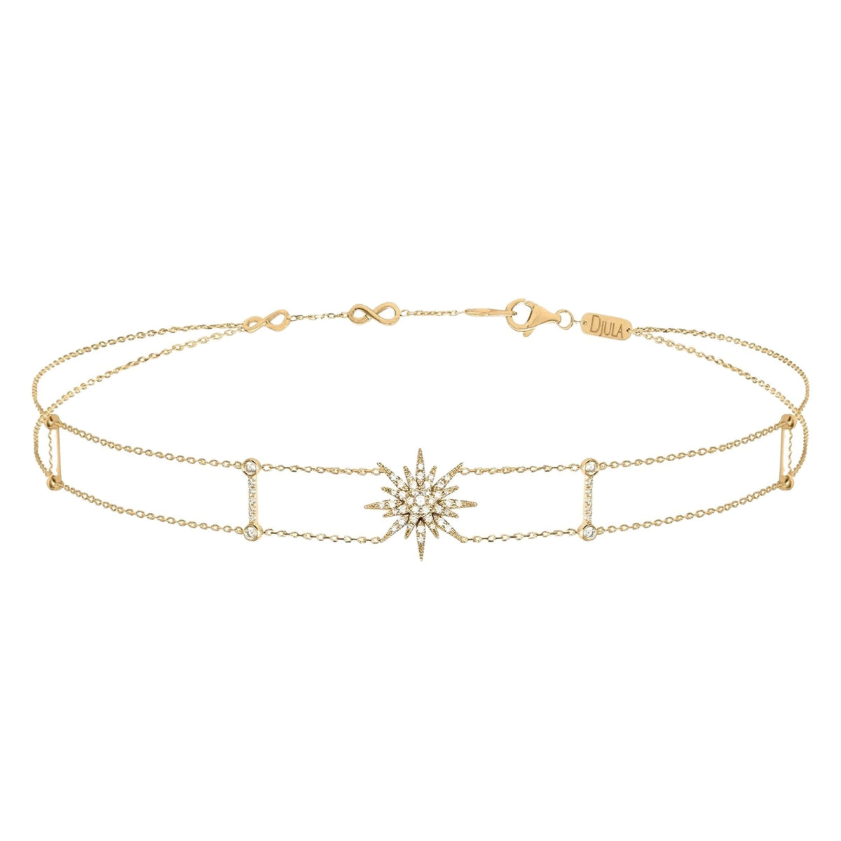 COLLIER SOLEIL OR JAUNE