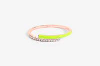 Jaune / Bague Toi et Moi Marbella en Or rose 14K sertie de diamants - Jaune