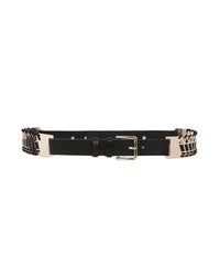 Ceinture Azalée en cuir - Black