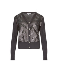 Azaleechev cotton cardigan - Black