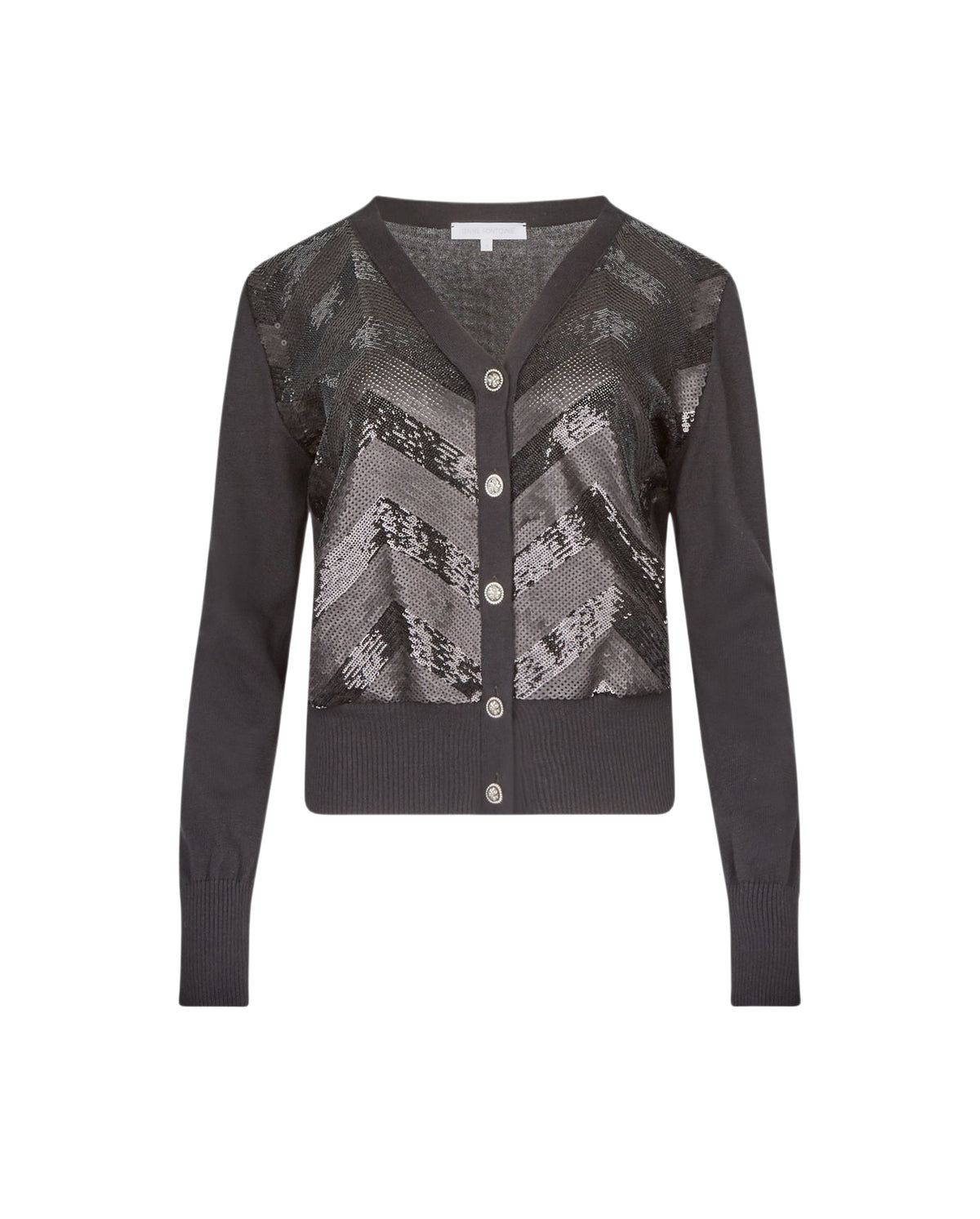 Azaleechev cotton cardigan - Black