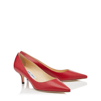 Aza 50 pumps in leather - Red