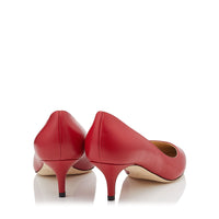 Aza 50 pumps in leather - Red