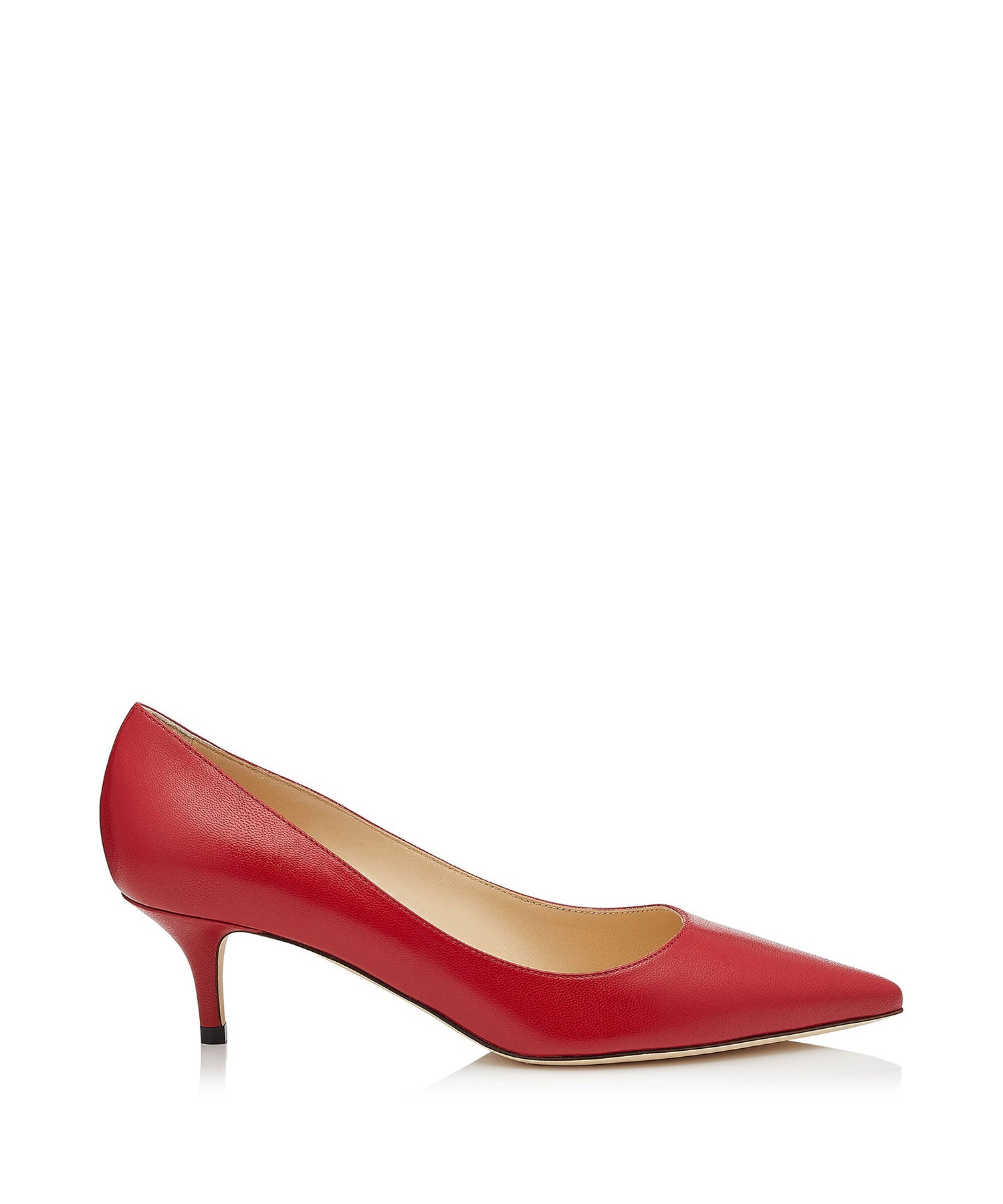 Aza 50 pumps in leather - Red