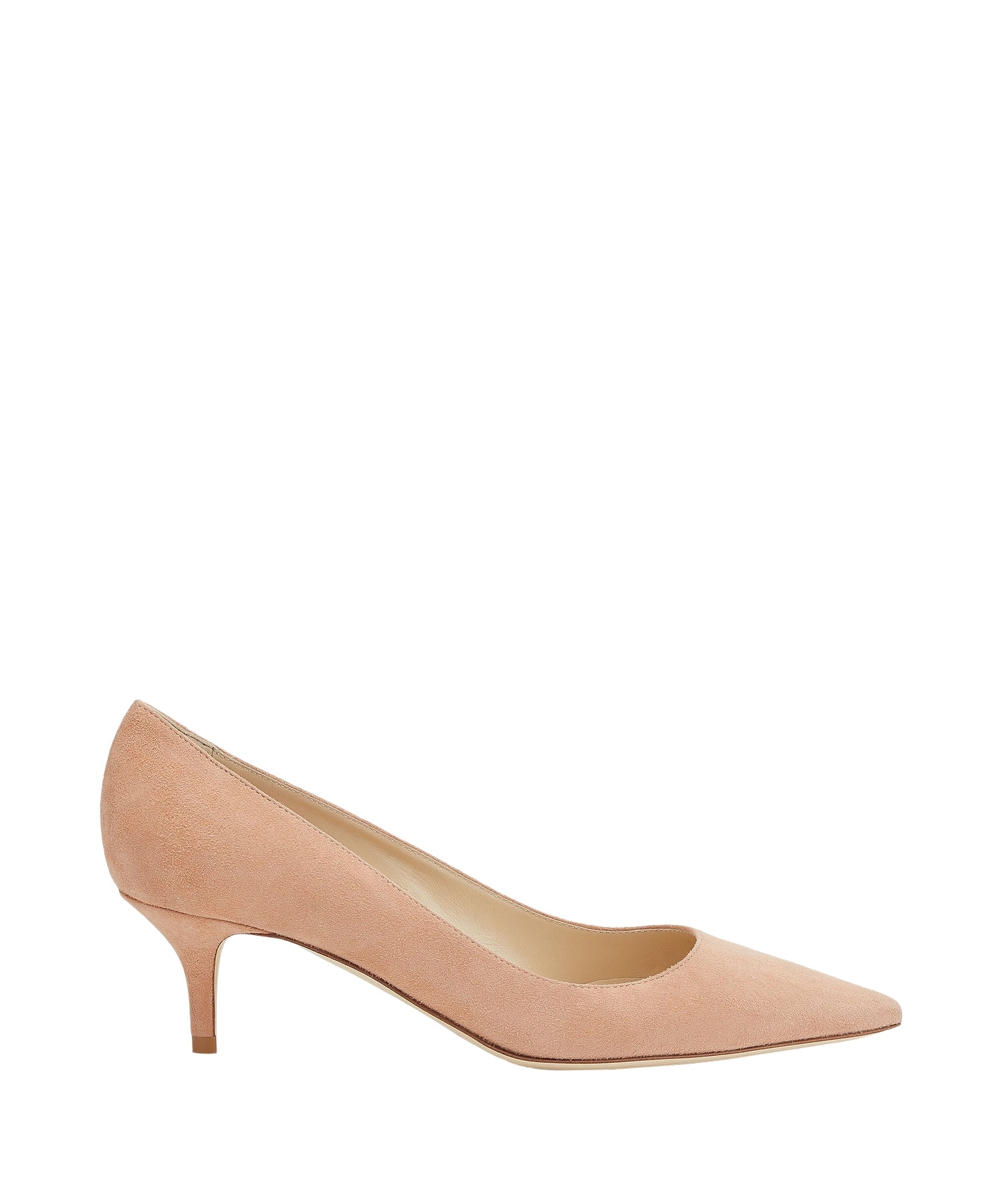 Escarpins Aza pointus 50 en daim - Powder Pink