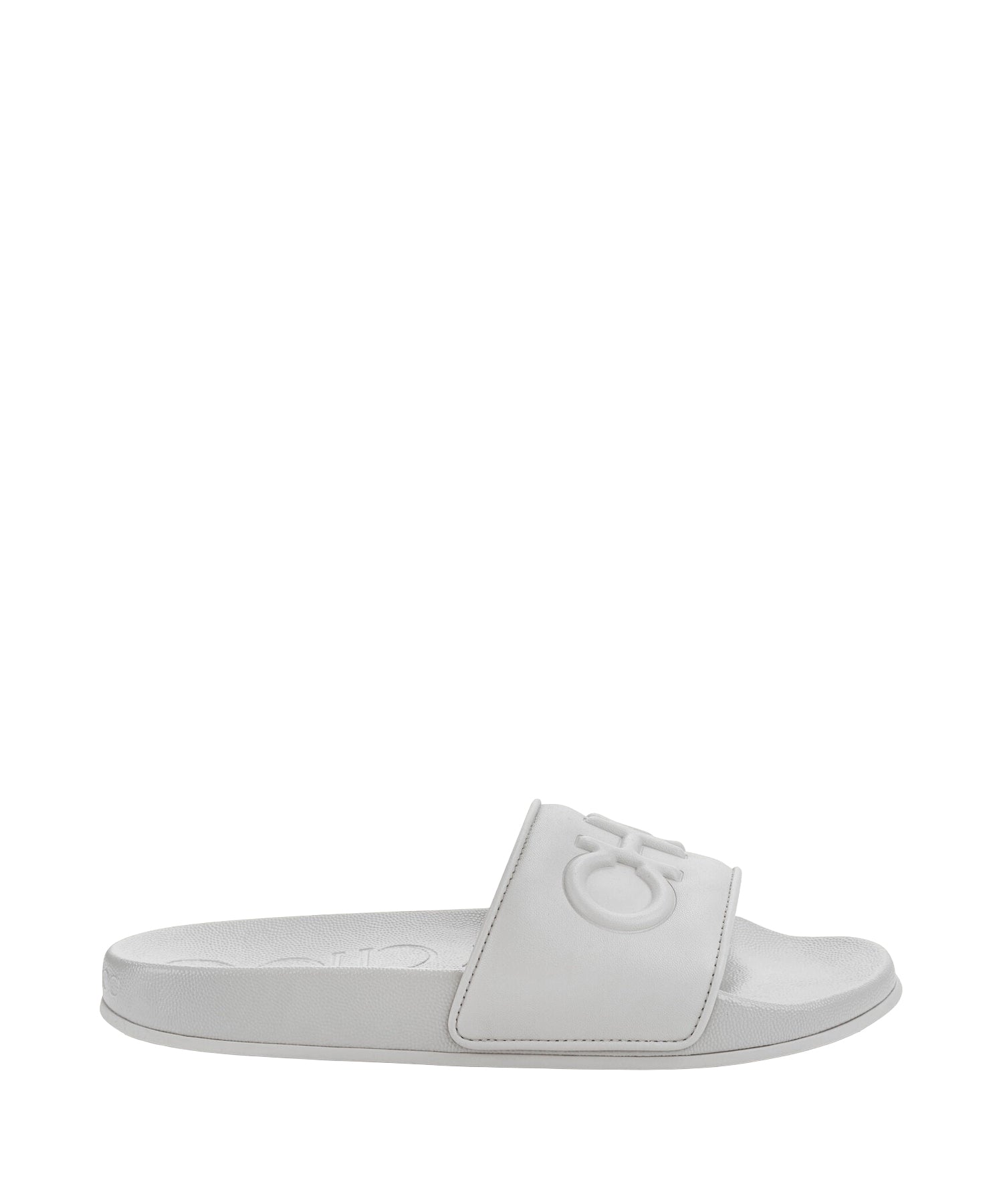 Sandales Azari en cuir embossé - Milk