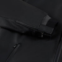 Bomber à col montant en cuir - Noir & Gris