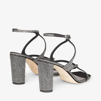 Sandales Azie 85 en cuir - Black & Smoke