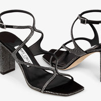 Sandales Azie 85 en cuir - Black & Smoke