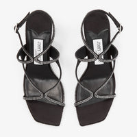 Sandales Azie 85 en cuir - Black & Smoke