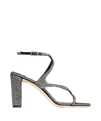 Sandales Azie 85 en cuir - Black & Smoke