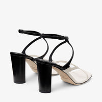Azie 85 patchwork leather sandals - Latte & Black