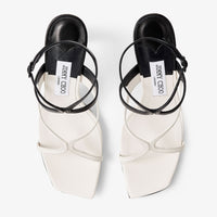 Azie 85 patchwork leather sandals - Latte & Black