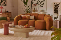 Canapé 3 places Cocoon - Camel Texturé