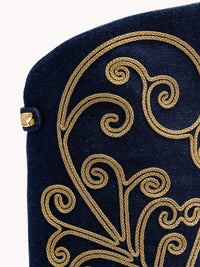 Bottes Adriana Wool 90 en denim - Indigo