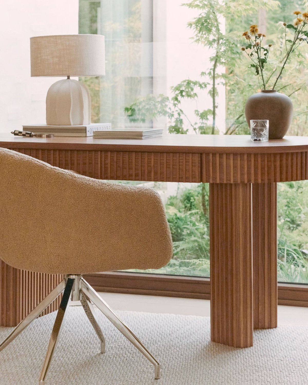 Bureau Adriano en bois - Bois blond