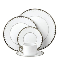 Sous-assiette Aegean filet - Blanc & Platine