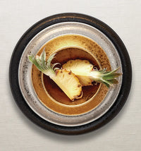 Grande coupe Alchimie en porcelaine - Platine