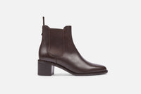 4qty NEW / Bottines ALLURE PURECALF CUIR P - Cafe