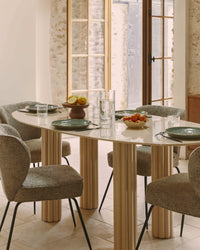 Table à manger Goya en bois - Beige