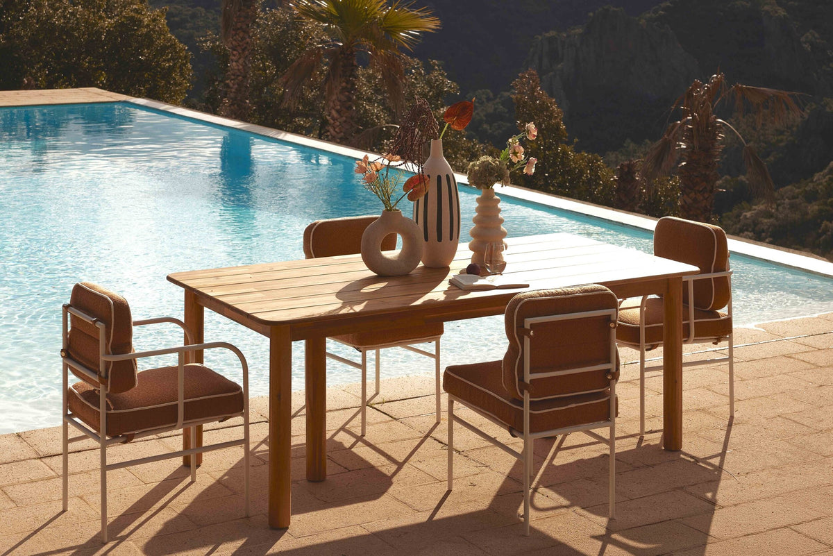 Chaise de jardin Maddalena - Marron Sienne