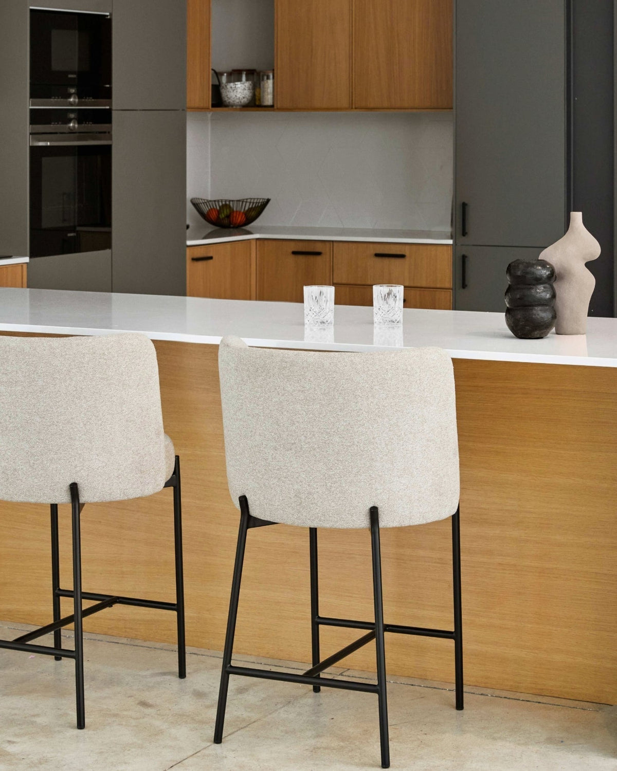 Tabouret de bar Ray - Beige Sésame