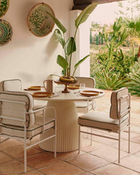 Maddalena garden chair - Beige Bouclé