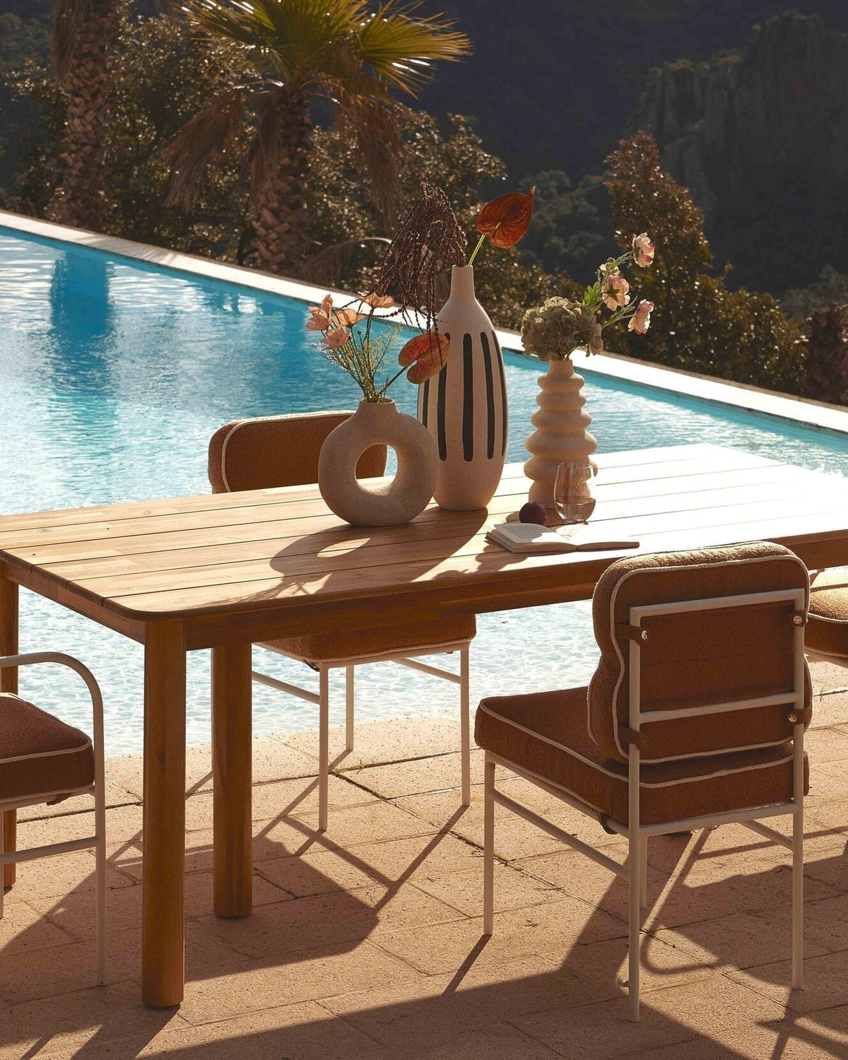 Chaise de jardin Maddalena - Marron Sienne