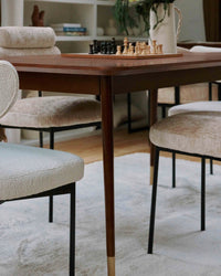 Table design Vinyle en bois - Bois noyer