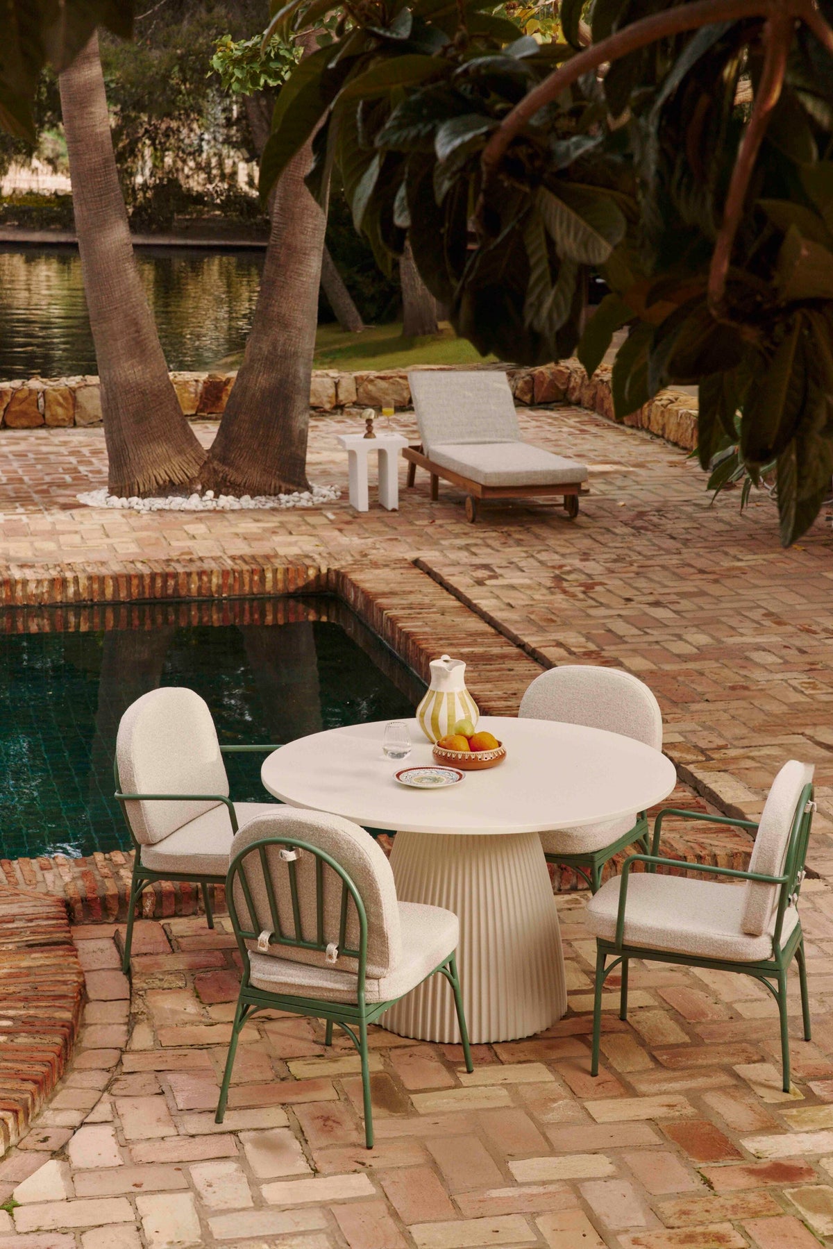 Chaise de jardin Bonifacio - Beige Bouclé