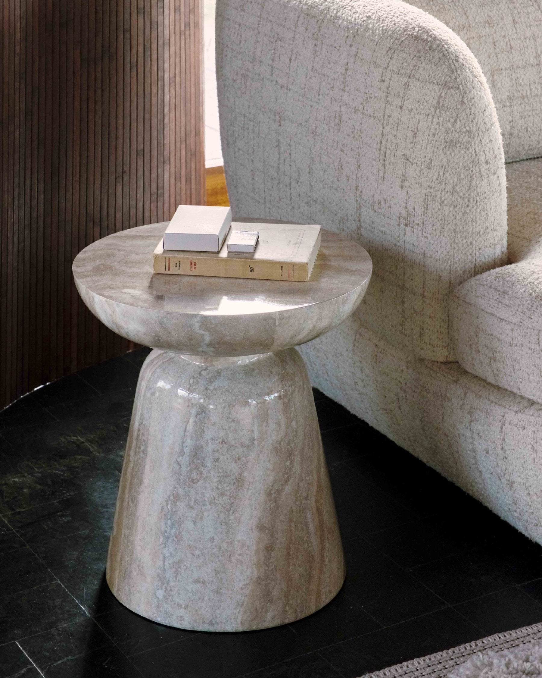 Cersei high gloss effect occasional unit - Beige