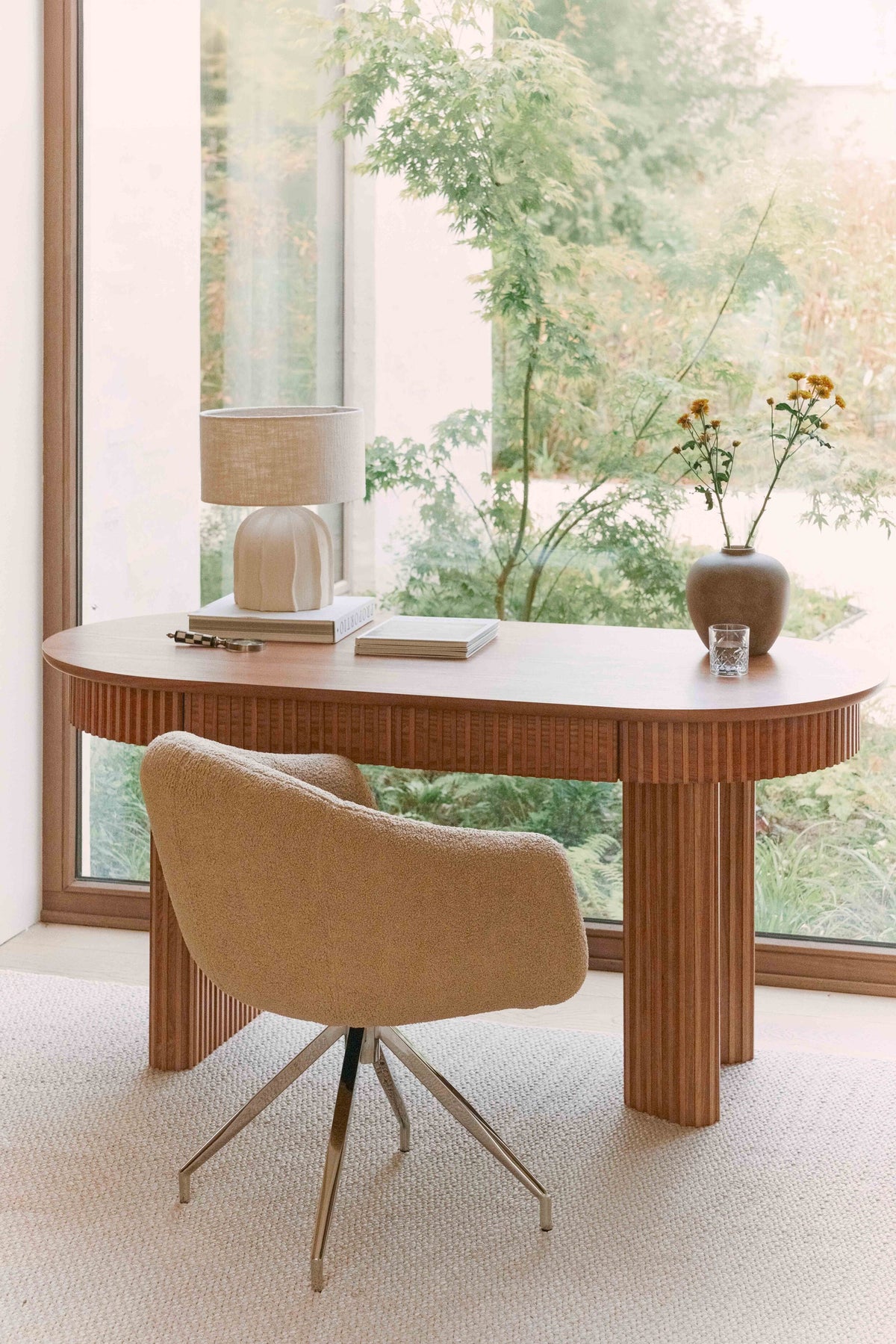 Bureau Adriano en bois - Bois blond