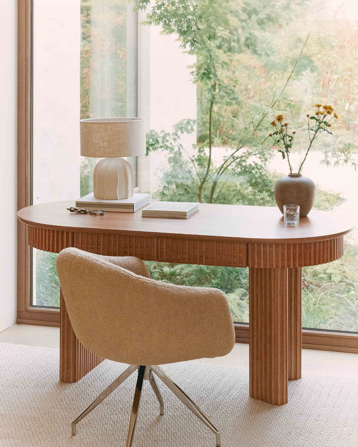 Bureau Adriano en bois - Bois blond