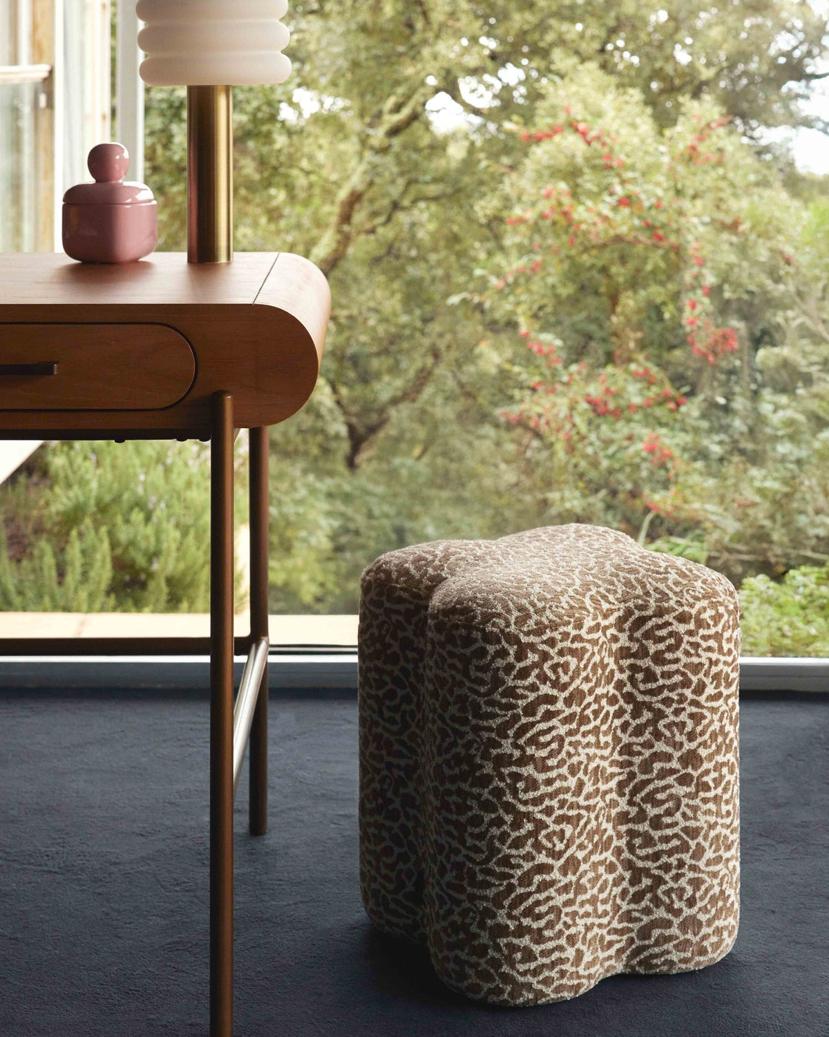 Pouf Ipsy - Léopard Marron
