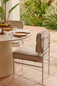 Chaise de jardin Maddalena - Beige Bouclé