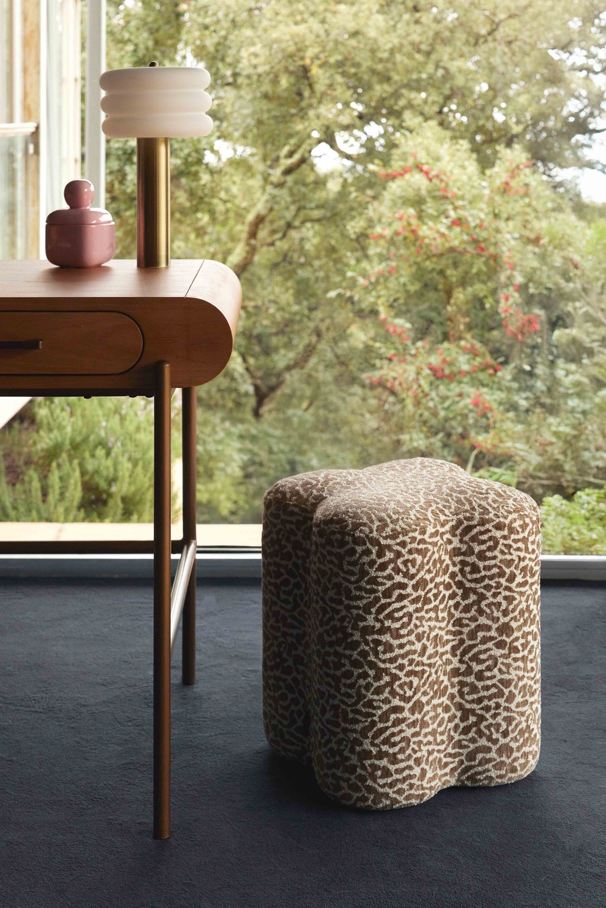 Pouf Ipsy - Léopard Marron