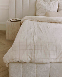 Snowy 160x200 Bed - Oat White