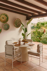 Chaise de jardin Maddalena - Beige Bouclé