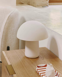 Lampe de table Champi en céramique - Beige